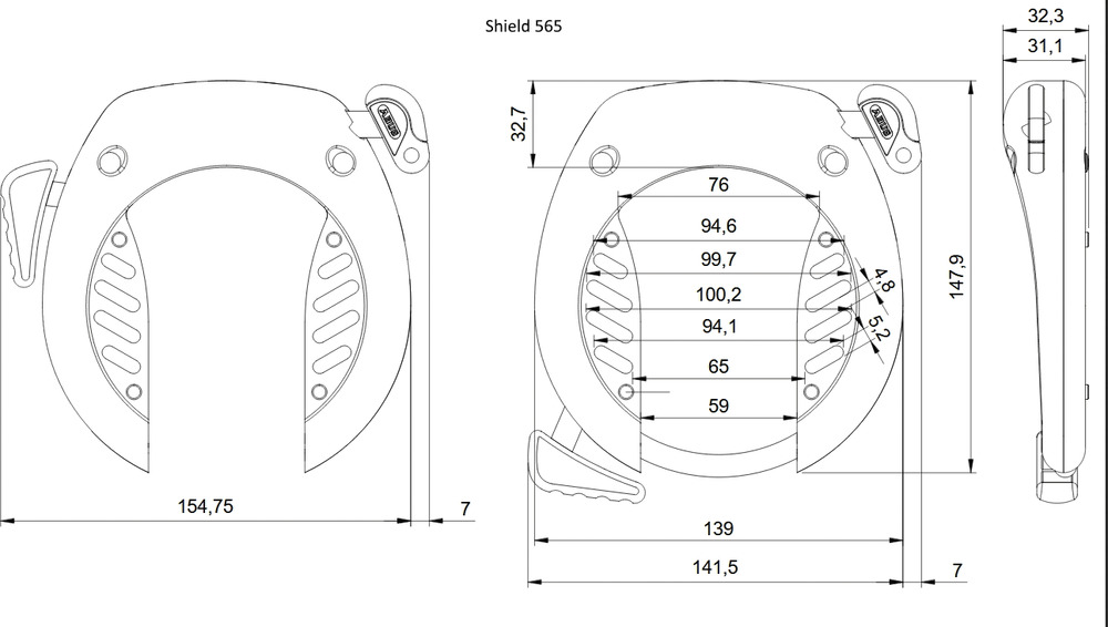 Technical drawing - SHIELD™ 565